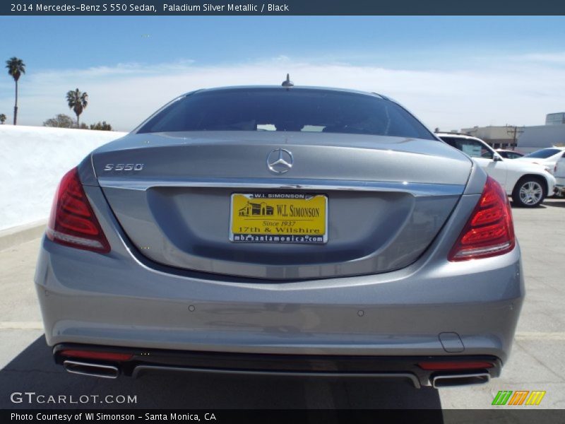 Paladium Silver Metallic / Black 2014 Mercedes-Benz S 550 Sedan