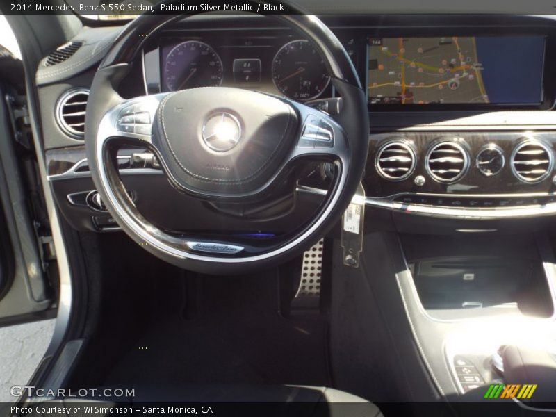 Paladium Silver Metallic / Black 2014 Mercedes-Benz S 550 Sedan