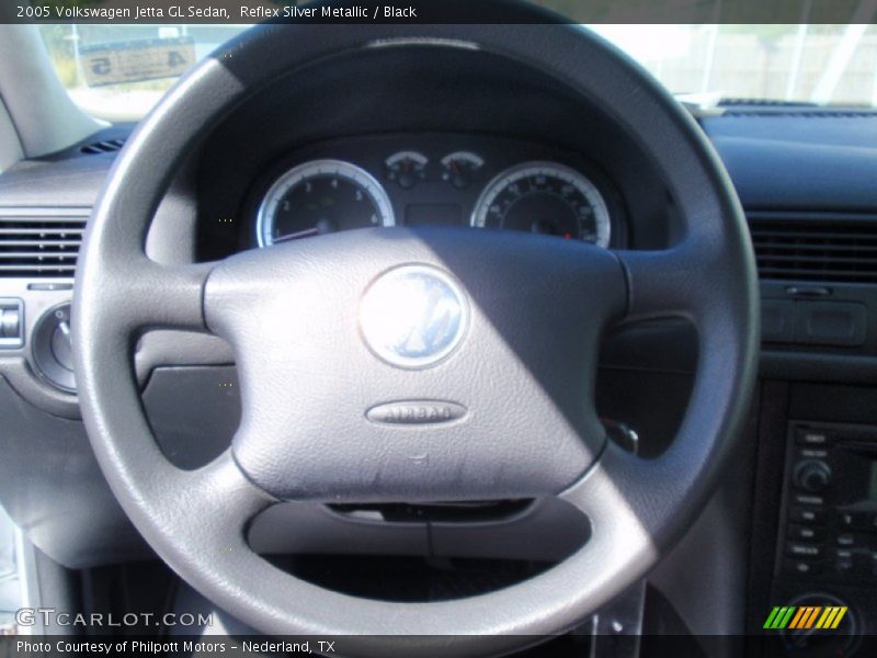 Reflex Silver Metallic / Black 2005 Volkswagen Jetta GL Sedan