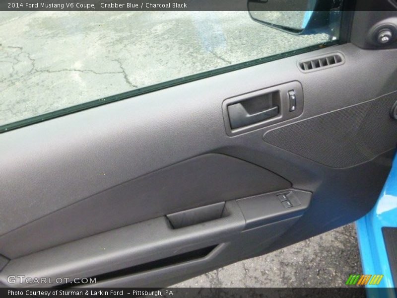 Grabber Blue / Charcoal Black 2014 Ford Mustang V6 Coupe