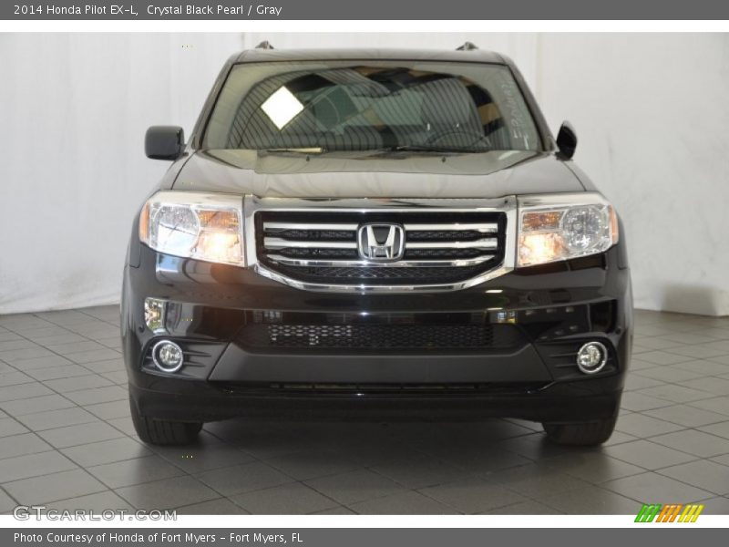 Crystal Black Pearl / Gray 2014 Honda Pilot EX-L