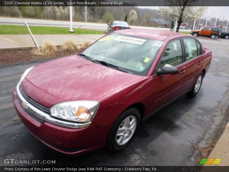 Sport Red Metallic / Neutral Beige 2005 Chevrolet Malibu LS V6 Sedan