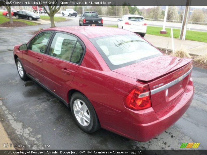 Sport Red Metallic / Neutral Beige 2005 Chevrolet Malibu LS V6 Sedan