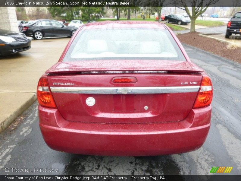 Sport Red Metallic / Neutral Beige 2005 Chevrolet Malibu LS V6 Sedan
