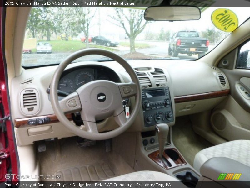 Sport Red Metallic / Neutral Beige 2005 Chevrolet Malibu LS V6 Sedan