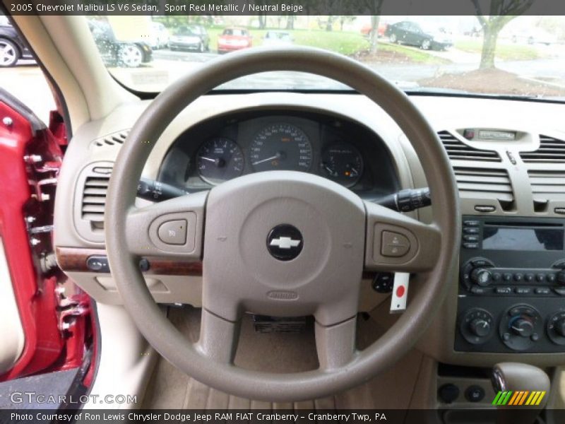 Sport Red Metallic / Neutral Beige 2005 Chevrolet Malibu LS V6 Sedan