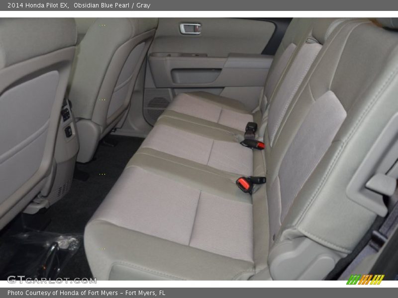 Obsidian Blue Pearl / Gray 2014 Honda Pilot EX