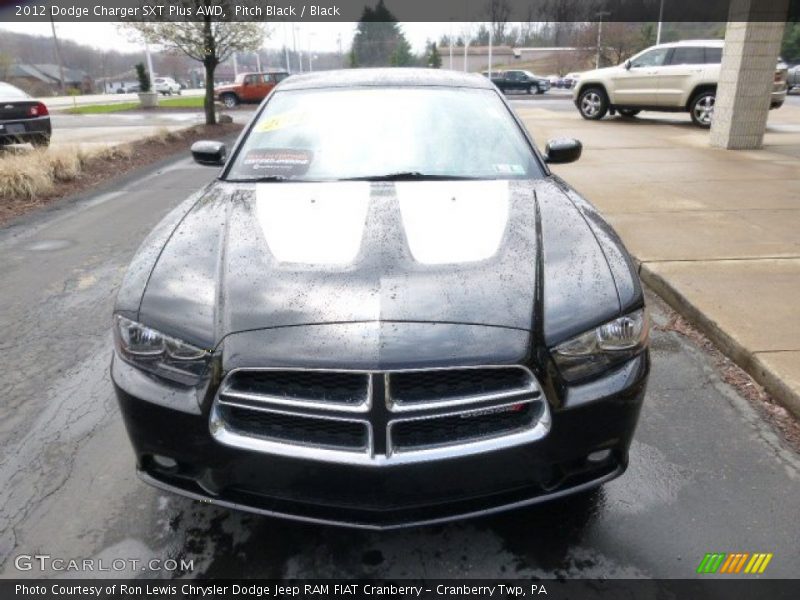Pitch Black / Black 2012 Dodge Charger SXT Plus AWD