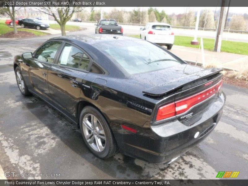 Pitch Black / Black 2012 Dodge Charger SXT Plus AWD
