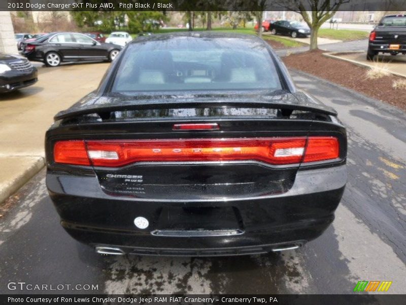 Pitch Black / Black 2012 Dodge Charger SXT Plus AWD