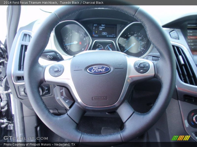 Tuxedo Black / Charcoal Black 2014 Ford Focus Titanium Hatchback