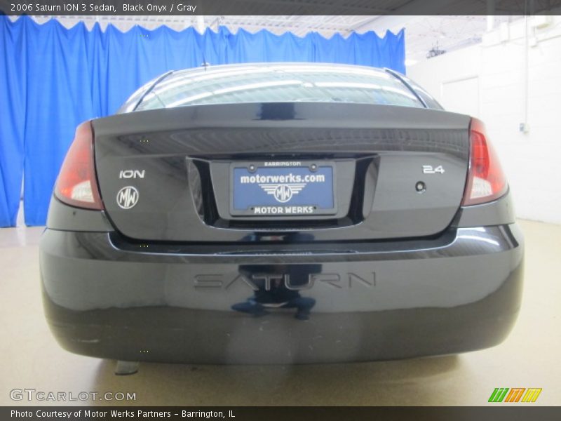 Black Onyx / Gray 2006 Saturn ION 3 Sedan