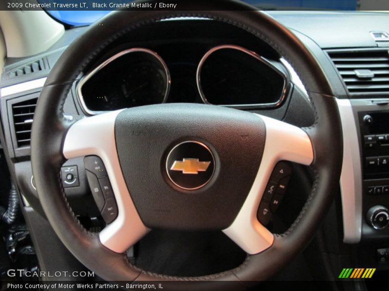 Black Granite Metallic / Ebony 2009 Chevrolet Traverse LT