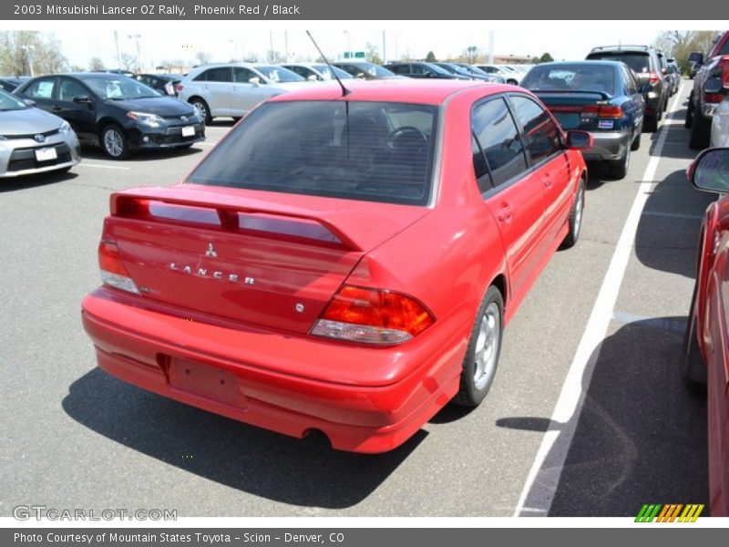 Phoenix Red / Black 2003 Mitsubishi Lancer OZ Rally