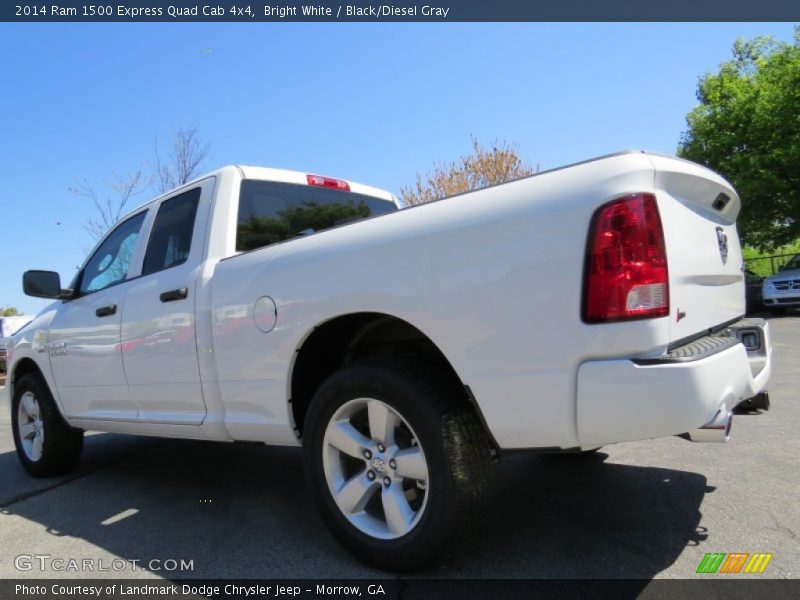 Bright White / Black/Diesel Gray 2014 Ram 1500 Express Quad Cab 4x4