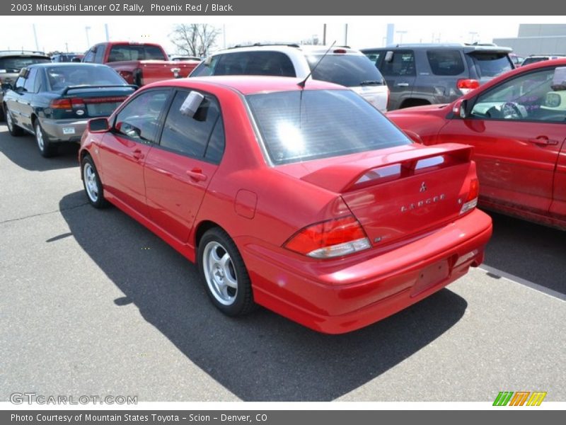 Phoenix Red / Black 2003 Mitsubishi Lancer OZ Rally