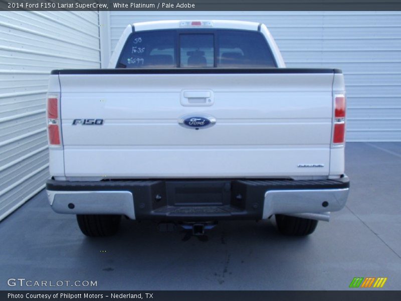 White Platinum / Pale Adobe 2014 Ford F150 Lariat SuperCrew