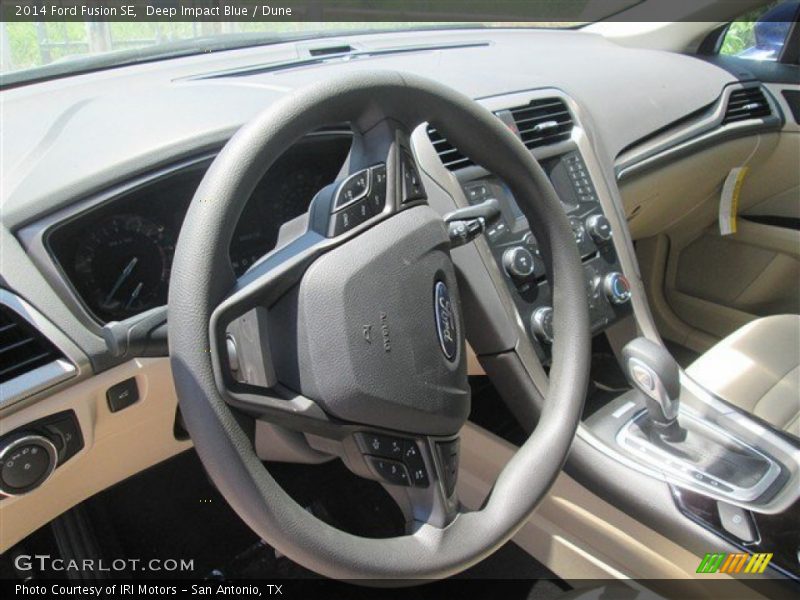 Deep Impact Blue / Dune 2014 Ford Fusion SE