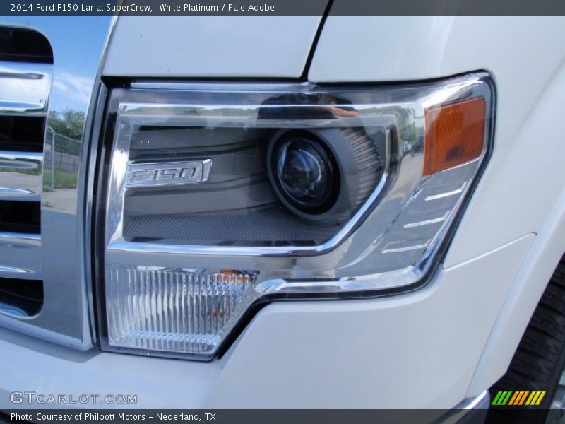 White Platinum / Pale Adobe 2014 Ford F150 Lariat SuperCrew