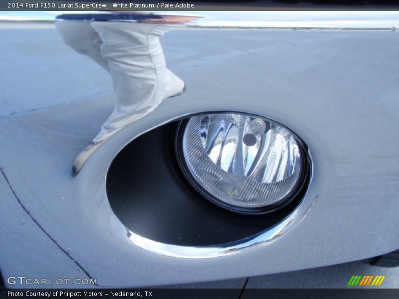 White Platinum / Pale Adobe 2014 Ford F150 Lariat SuperCrew