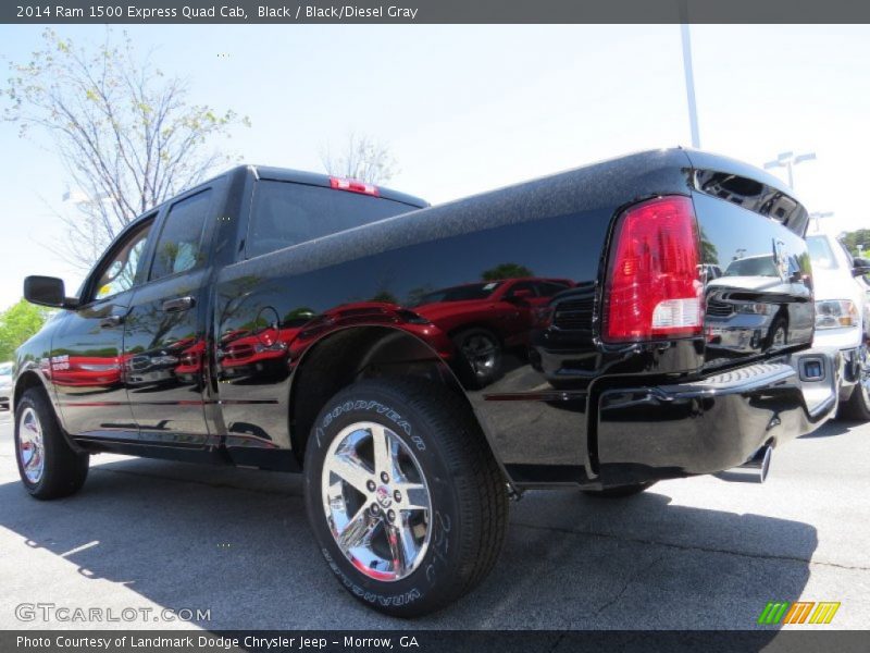 Black / Black/Diesel Gray 2014 Ram 1500 Express Quad Cab