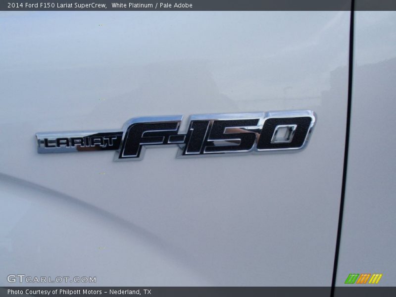 White Platinum / Pale Adobe 2014 Ford F150 Lariat SuperCrew