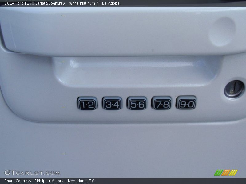 White Platinum / Pale Adobe 2014 Ford F150 Lariat SuperCrew