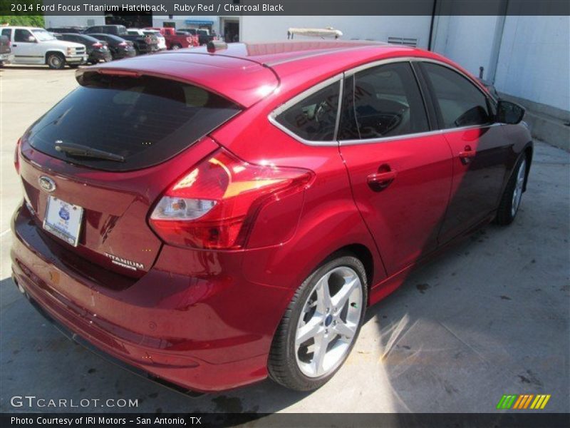 Ruby Red / Charcoal Black 2014 Ford Focus Titanium Hatchback