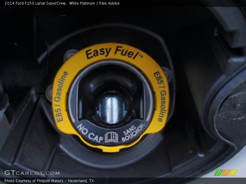 White Platinum / Pale Adobe 2014 Ford F150 Lariat SuperCrew