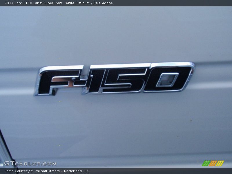 White Platinum / Pale Adobe 2014 Ford F150 Lariat SuperCrew