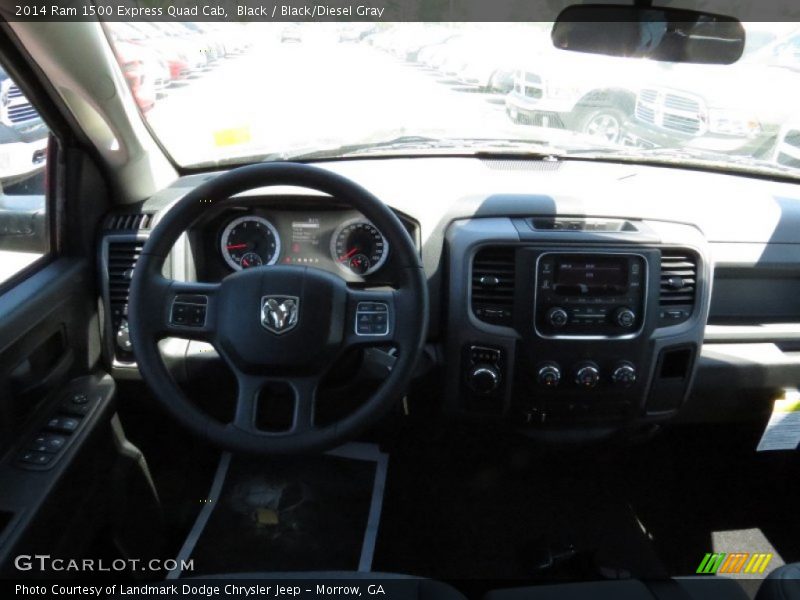 Black / Black/Diesel Gray 2014 Ram 1500 Express Quad Cab