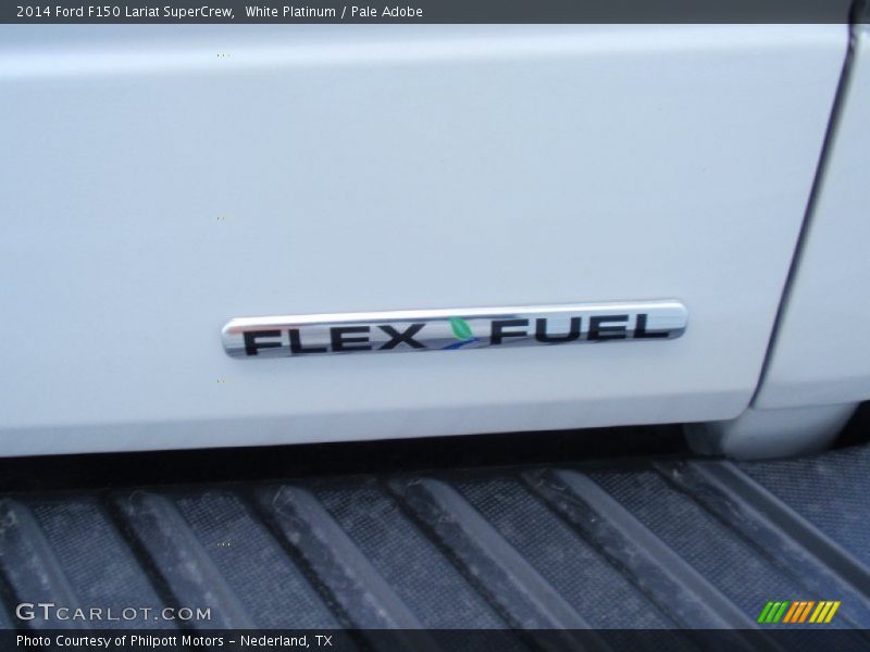 White Platinum / Pale Adobe 2014 Ford F150 Lariat SuperCrew