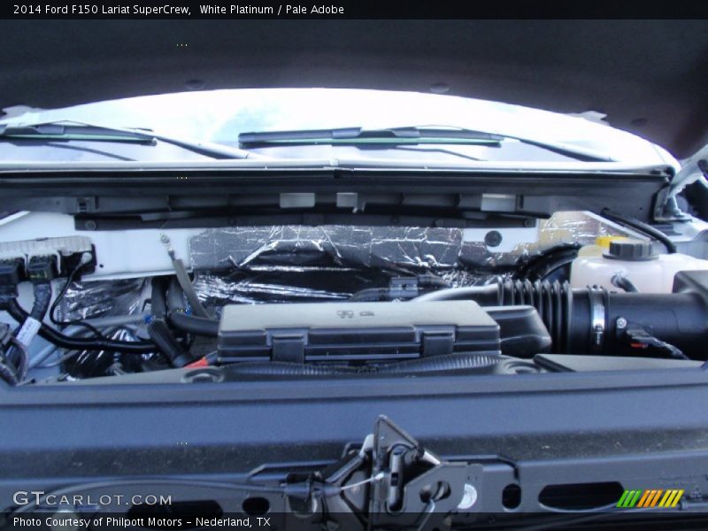 White Platinum / Pale Adobe 2014 Ford F150 Lariat SuperCrew