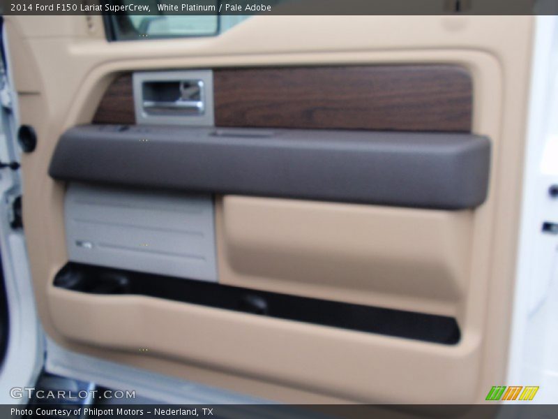 White Platinum / Pale Adobe 2014 Ford F150 Lariat SuperCrew