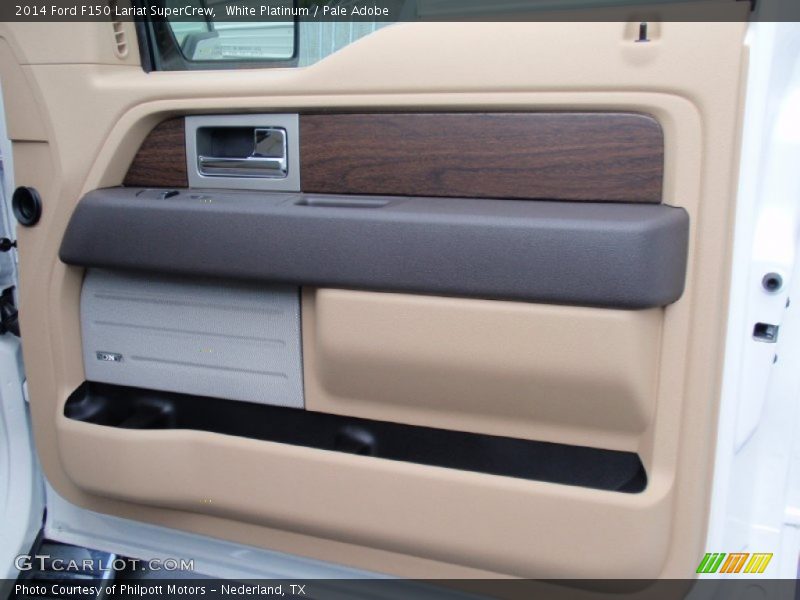 White Platinum / Pale Adobe 2014 Ford F150 Lariat SuperCrew