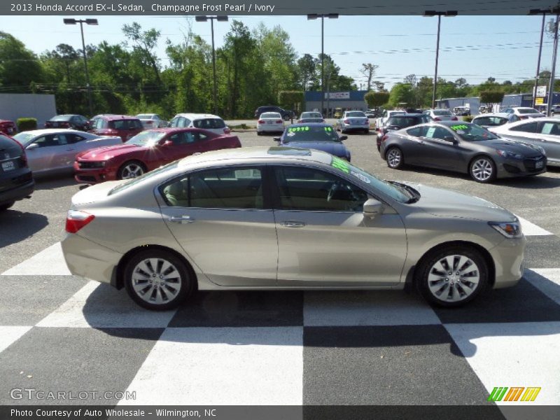 Champagne Frost Pearl / Ivory 2013 Honda Accord EX-L Sedan