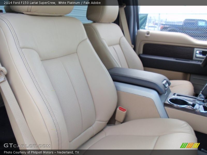 White Platinum / Pale Adobe 2014 Ford F150 Lariat SuperCrew