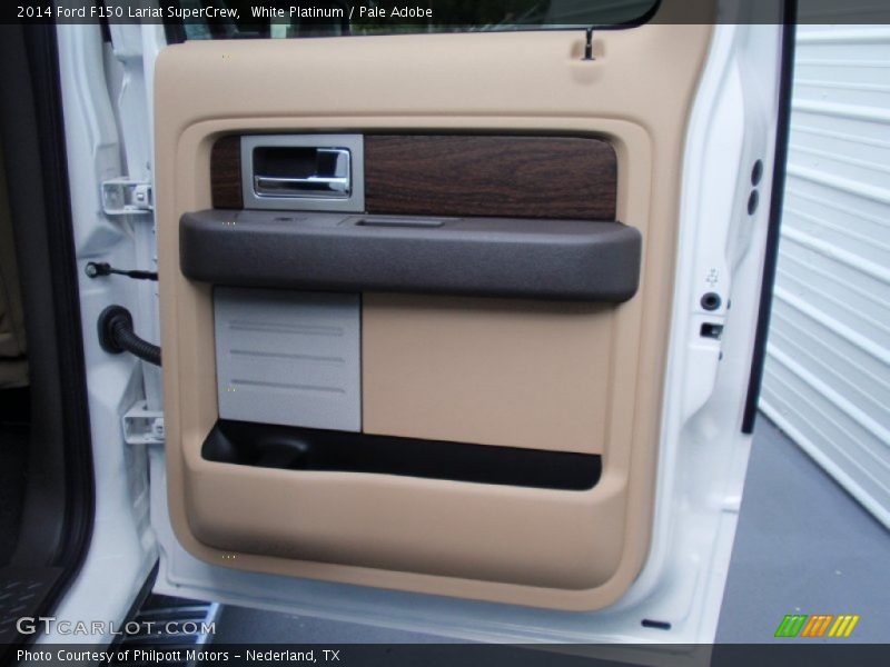 White Platinum / Pale Adobe 2014 Ford F150 Lariat SuperCrew