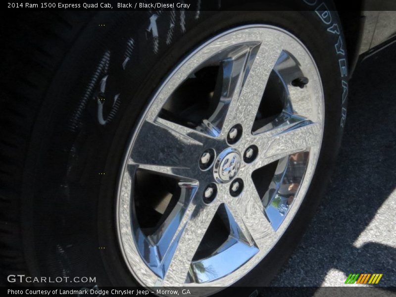 Black / Black/Diesel Gray 2014 Ram 1500 Express Quad Cab