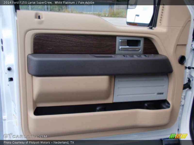 White Platinum / Pale Adobe 2014 Ford F150 Lariat SuperCrew