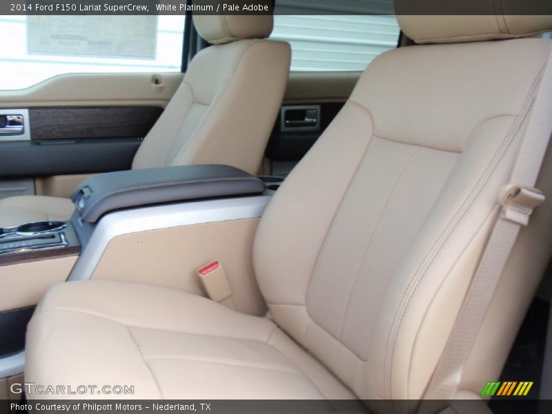 White Platinum / Pale Adobe 2014 Ford F150 Lariat SuperCrew