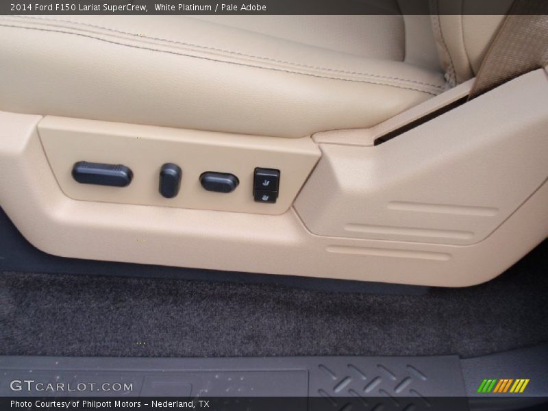 White Platinum / Pale Adobe 2014 Ford F150 Lariat SuperCrew