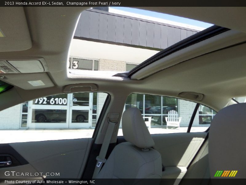 Champagne Frost Pearl / Ivory 2013 Honda Accord EX-L Sedan
