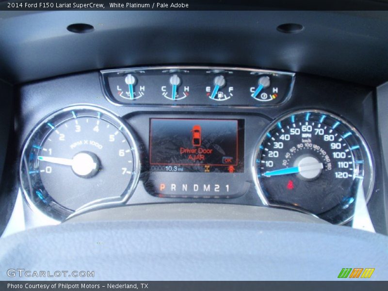 White Platinum / Pale Adobe 2014 Ford F150 Lariat SuperCrew