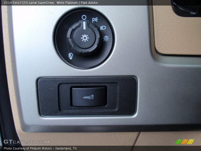White Platinum / Pale Adobe 2014 Ford F150 Lariat SuperCrew