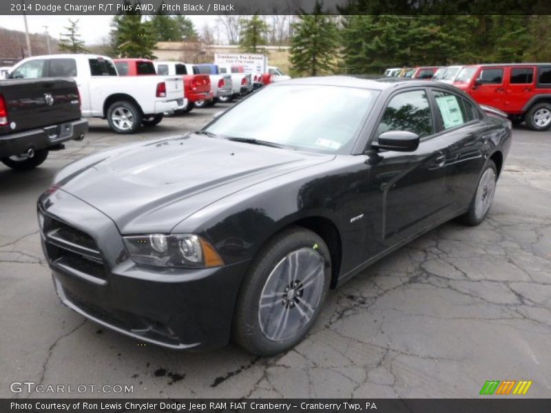 Pitch Black / Black 2014 Dodge Charger R/T Plus AWD
