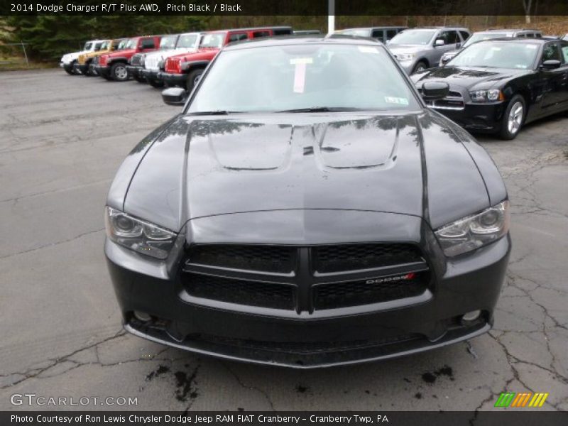 Pitch Black / Black 2014 Dodge Charger R/T Plus AWD
