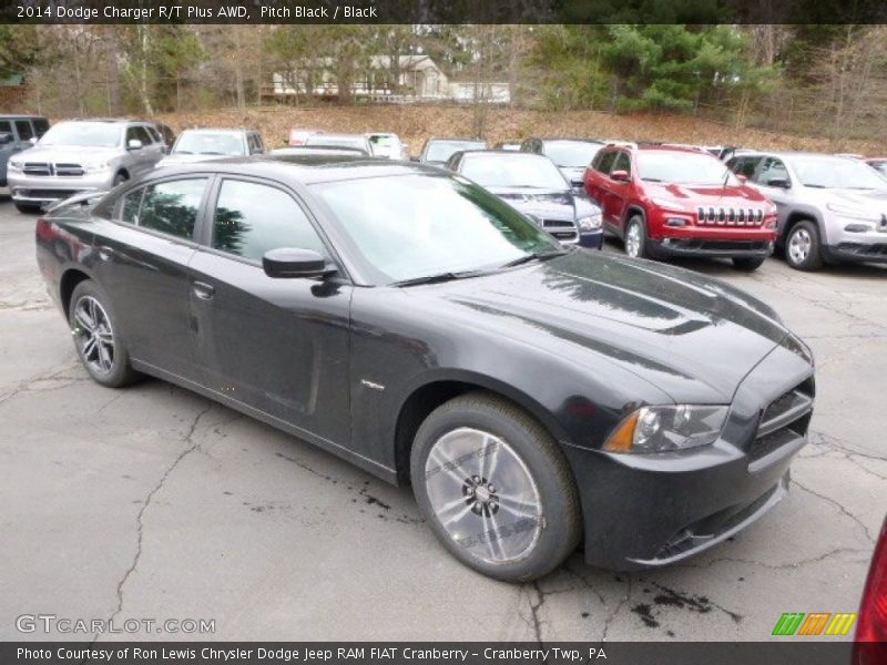 Pitch Black / Black 2014 Dodge Charger R/T Plus AWD