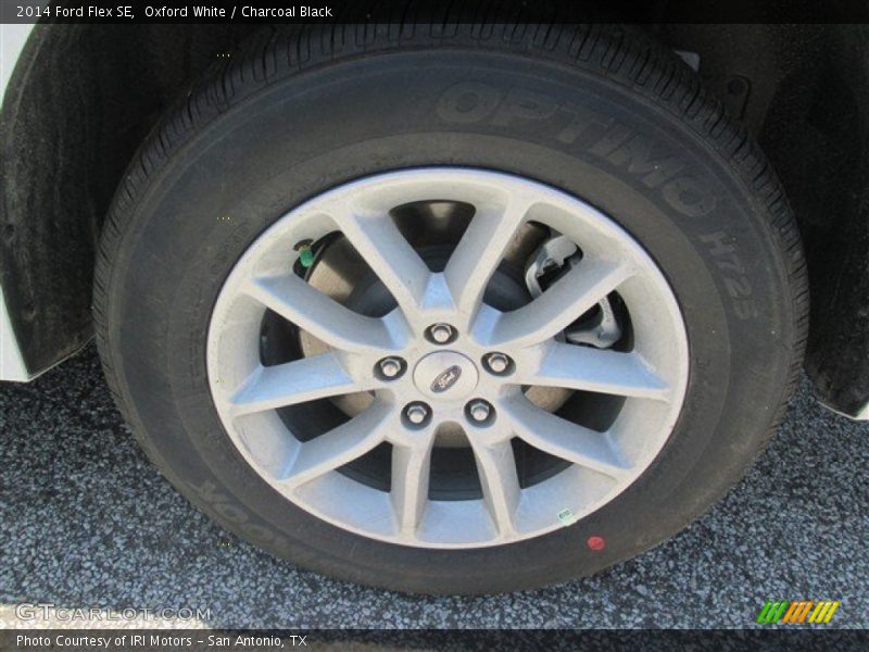 Oxford White / Charcoal Black 2014 Ford Flex SE