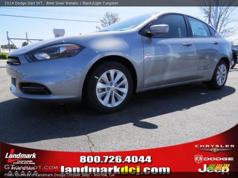 Billet Silver Metallic / Black/Light Tungsten 2014 Dodge Dart SXT